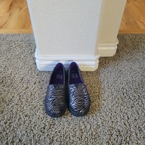 NWOB TOMS Zebra shoes